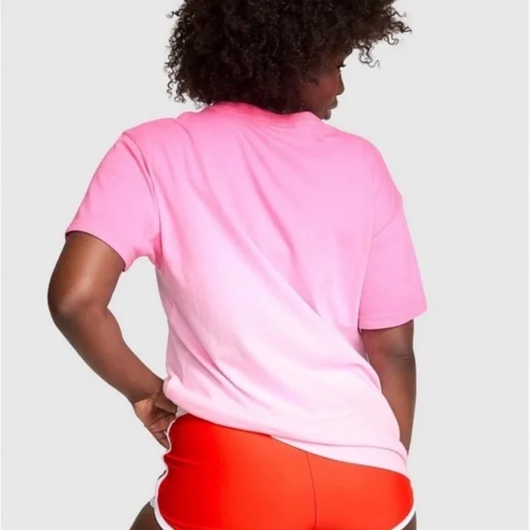 Victoria’s Secret PINK Lollipop XS Dip-Dye Campus Tee & Matching SM Sweatpants - Picture 6 of 7